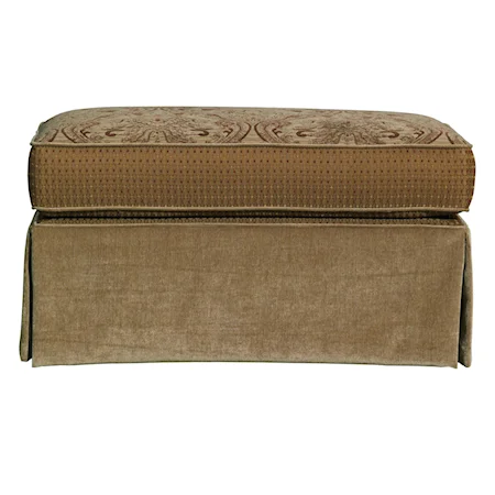 Large Skirted Ottoman